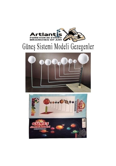 Artlantis Güneş Sistemi Modeli 1 Paket Gezegenler Sistemi Strafor Köpük Top Maket Deney Okullar Için Öğretici Genel