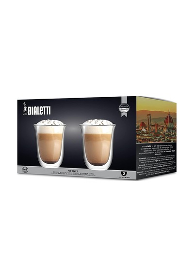 Firenze Çift Duvarlı Cam Bardak 300ml 2'li Set