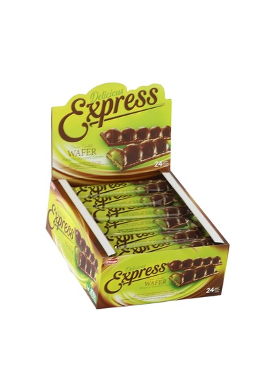 Express Antep Fıstık Aromalı Dolgulu Gofret 30 Gr. 24 Adet 1 Kutu