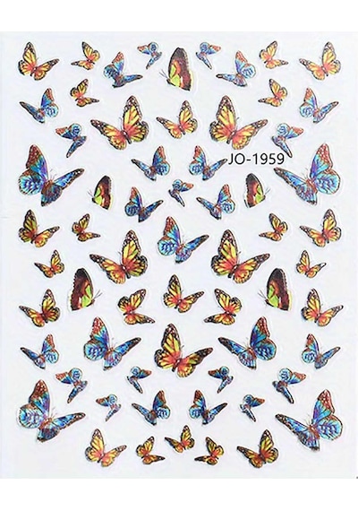 Adanil Küçüklü Büyüklü Kelebek Sticker J0-1959