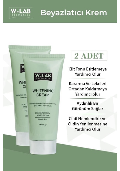 W-Lab Cosmetics Beyazlatıcı Krem 2 Li Paket