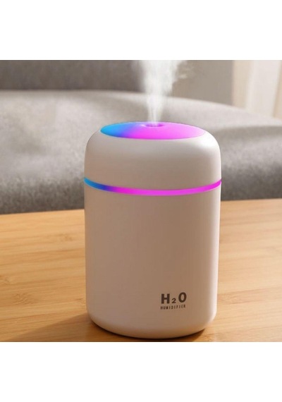 300 Ml Ulrasonik Hava Nemlendirici Buhar Makinesi Ve Aroma Pembe Beyaz