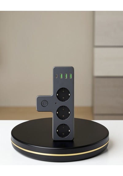 Masa Üstü Çoklu Priz, Usb Ve Type-c Çıkışlı Güç Dağıtıcı 2 m