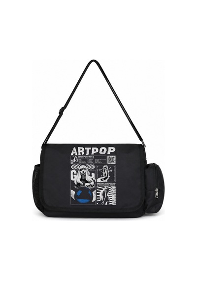 Sevbano Artpop Lady Gaga Şarkıcı Baskılı Unisex Okul, Spor, Ofis Çok Amaç Siyah