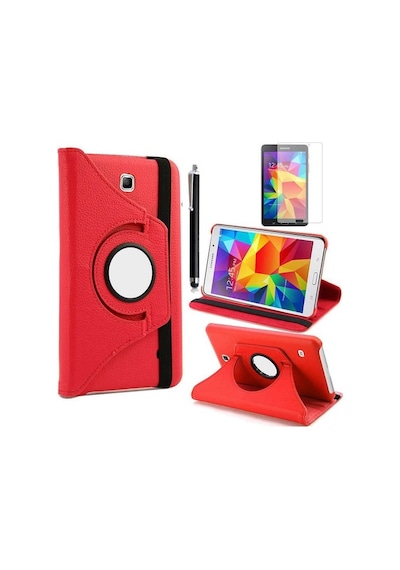 Samsung Uyumlu Galaxy Tab 4 7.0 T230 T231 T235 Kılıf 360 Dönebilen Stand