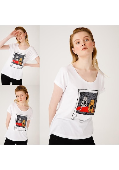 Biggdesign Kedi Fotoğraf T-Shirt