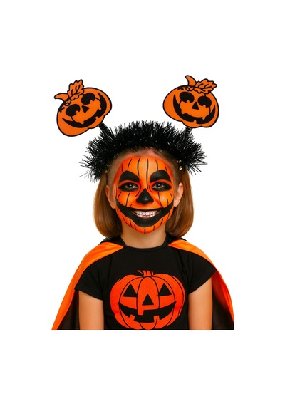 Halloween Cadılar Bayramı Komik Bal Kabağı Simli Parti Tacı Tüylü Diğer