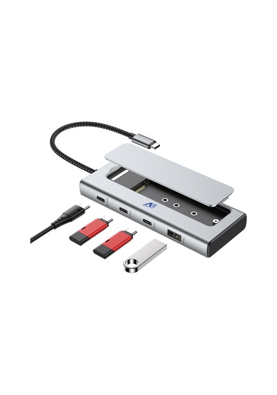 Deh01-017 Apollobell 5-in-1 Usb-c-hub M.2 Nvme Ssd Sabit Disk Muhafazası