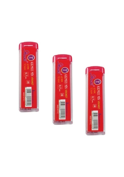 Kırmızı Uc 0,7 Min Masis 0.7 Uc 3 Paket