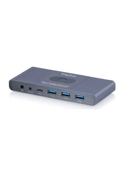 Ultra Hd 4k 60hz Kvm Switch 2x1 Hdmı + Usb 3.0 + Usb-c Tek Tuş Geçiş