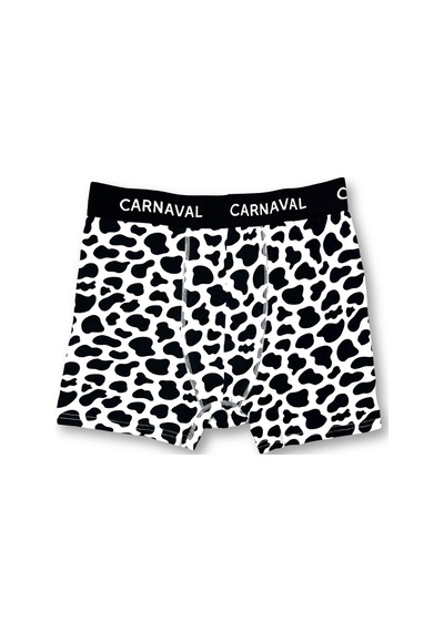Carnaval Socks Carnaval İnek Benekli Premium Pamuklu Erkek Boxer -siyah Beyaz Renkli Çoklu