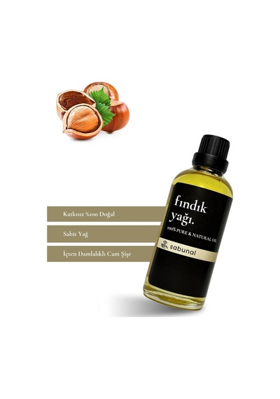 Sabunal Fındık Yağı 100 ML - Doğal Soğuk Sıkım Yağ
