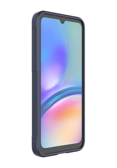 Samsung Uyumlu GalaxyA16 Kılıf Kamera Korumalı Esnek Silikon Parmak Şeritli Celikaksesuar Kırmızı