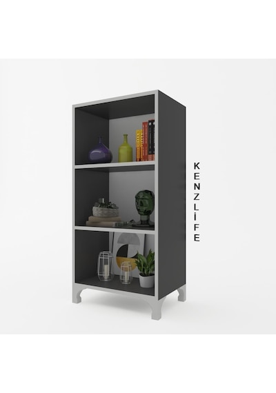 Kenzlife Mutfak Dolabı Pakize 108 050 030 Gri Ayaklı Banyo Evrak Ofis Ayakkabılık Kiler