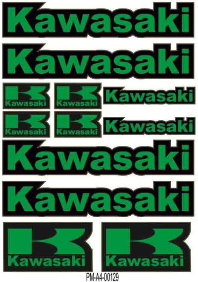 Kawasakı Tasarım A4 Çoklu Sticker Seti Diğer