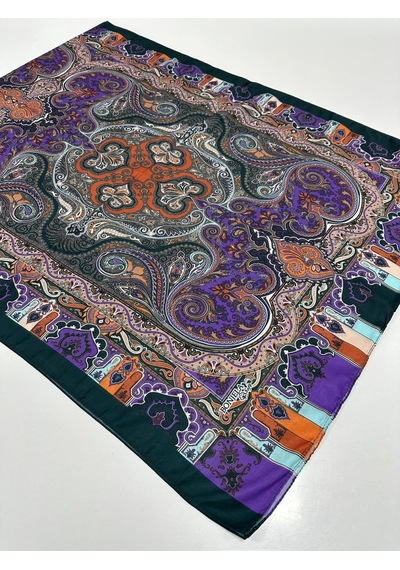 Bonjela Soft Pamuklu Şal Etro Desen Lbs1705-41737 Çok Renkli