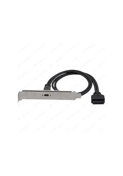 Type-C Dişi - USB 3.0 Anakart 20 Pin Dişi Panel Genişletme Kablos