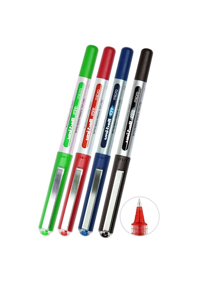 Mavi Siyah Kırmızı Yeşil Pilot Kalem 4 Adet Uniball Eye Mikro 0.5 Mm Roller Pilot Kalem Ub150 Roller Uçlu Likit Mürekkep Mavi Mavi Siyah Kırmızı Yeşil Pilot Kalem 4 Adet Uniball Eye Mikro 0.5 Mm Roller Pilot Kalem Ub150 Roller Uçlu Likit Mürekkep Mavi