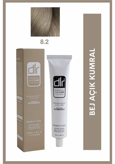 Dlr Profesyonel Saç Boyası 8.2 Bej Açık Kumral 100 Ml
