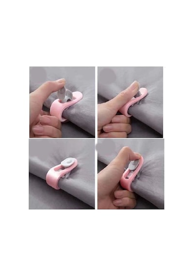 4 Adet Mandallı İğnesiz Yorgan Kılıfı Nevresim Sabitleme Klips Takımı Diğer