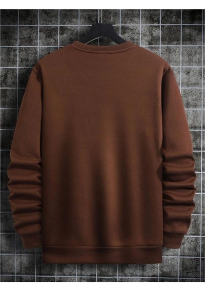 Altamira Unisex Çizgi Baskı Bisikletyaka Sweatshirt 001