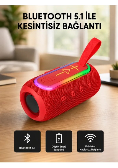 Yeni Nesil Bluetooth 5. 1 Hoparlör Güçlü Ses, Hızlı Bağlantı, Uzun Pil Ömrü