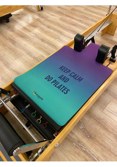 Mor Degrade Sloganlı Pilates Reformer Mat Pilates Matı