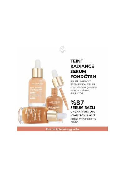 Işıltı Etkili Serum Fondöten Hyalüronik Asit İçerikli, Teint Radiance, Vegan Formül Gold 114