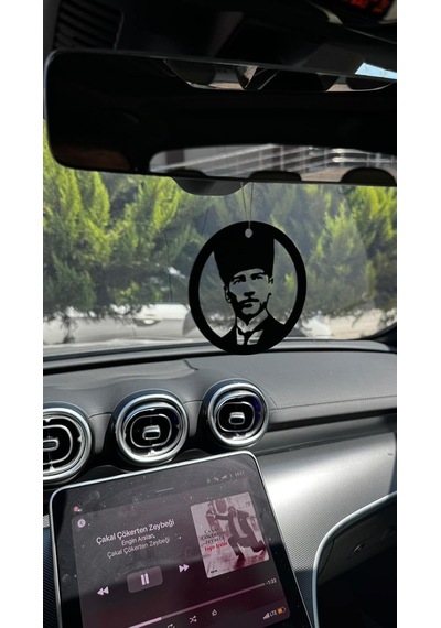 Araba Süsü Metal Mustafa Kemal Atatürk Dikiz Aynası Süsü Dekoratif 100CM-36W - 220V Standart