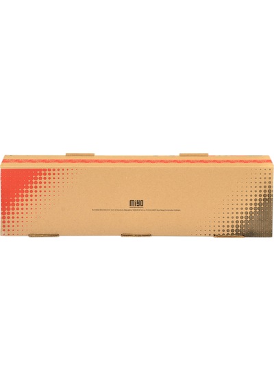 Miyo Ambalaj Karadeniz Pide Kutusu Oluklu Karton 100'lü 12 x 45 x 4 CM