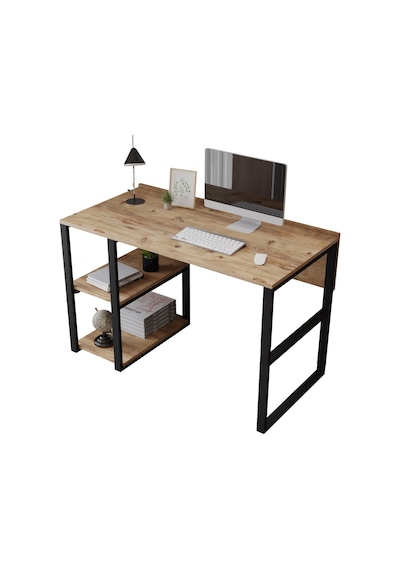 Robinhome Robin Home Vegas No 8 Kitaplıklı Raflı Çalışma Masası Açık Kahverengi
