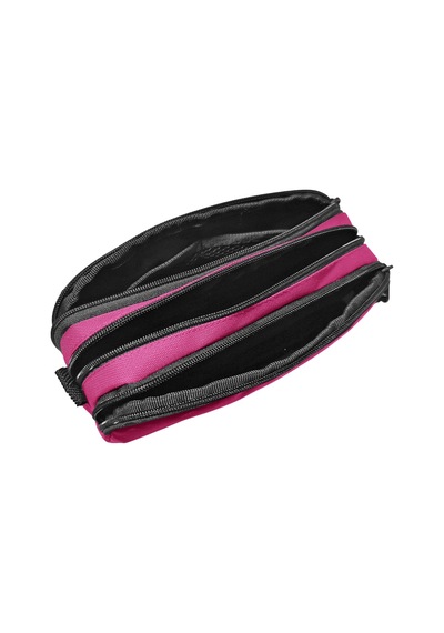 Jacbag Trıple Pouch-üç Bölmeli Kalem Kutusu Triple Pouch-pembe renkli