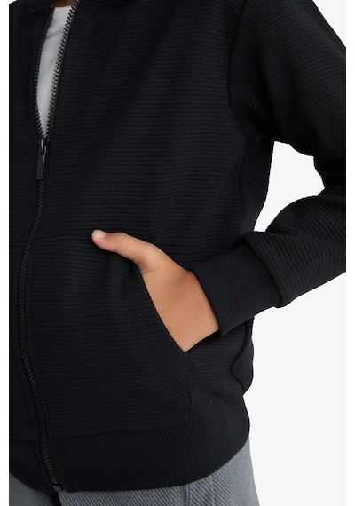 Defacto Erkek Çocuk Kapüşonlu Fermuarlı Sweatshirt T7468a625aubk81 Siyah Defacto Erkek Çocuk Kapüşonlu Fermuarlı Sweatshirt T7468a625aubk81 Siyah