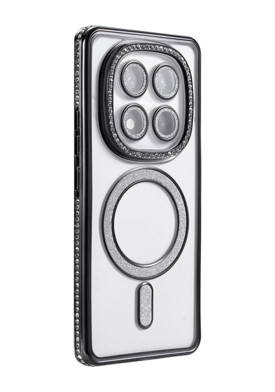 Xiaomi Redmi Note 14 Pro 5g Uyumlu Joke Simli Magneticsafe Kılıf - Siyah