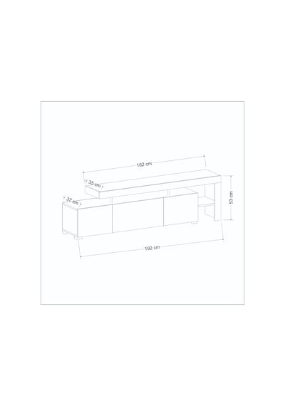 Beliz Modern LED Işıklı 3 Kapaklı, Raflı TV Sehpası – 192 cm, Ceviz Beliz Modern LED Işıklı 3 Kapaklı, Raflı TV Sehpası – 192 cm, Ceviz