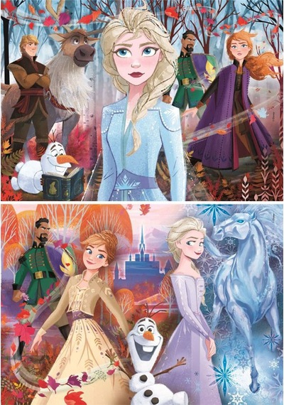 Clementoni 2X20 Parça Puzzle Frozen 2