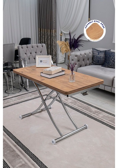Juppo Üst Tabla Mdf Efesçam Oval Köşe Alt Krom İçe K