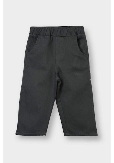 Defacto %100 Pamuk Etiket Baskılı Gabardin Pantolon Erkek Bebek F9993a525wngn563 Yeşil-gn563