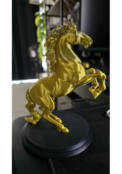 15cm Şaha Kalkmış At Figürü 15 Cm Gold Renk Modern Ev Dekorasyon Aksesuarı