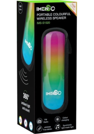 Bluetooth Speaker Kablosuz Hoparlör Led Işıklı Fm Radyolu Sd Kart Ve Usb Girişli Şarjlı Hoparlör