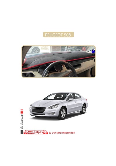 Peugeot 508 Torpido Koruma Halısı Bej Kenar