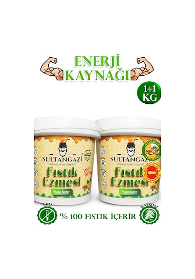 Sultangazi Fıstık Ezmesi %100 Yer Fıstığı 2 x 1 KG