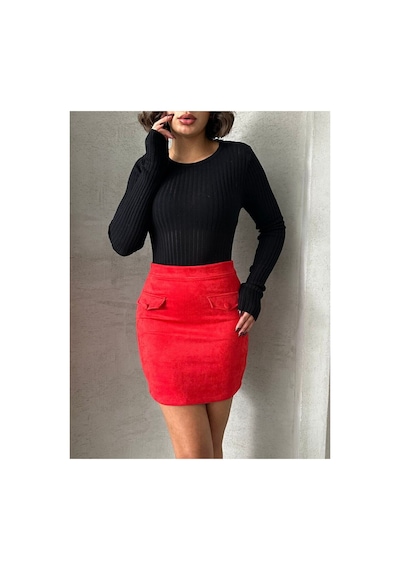 Verymoda Cepli Etek F1572 Kırmızı