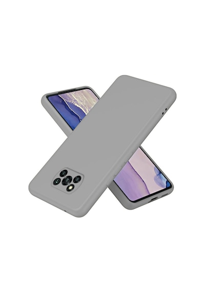 Poco X3 Pro Uyumlu Silikon Kılıf - Pastel Renk Tonu Kamera Korumalı Esnek Kapak - Gri Gri
