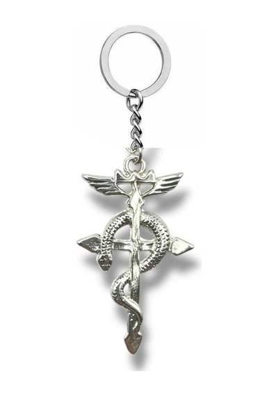 Snake And Cross Unisex Anahtarlık İnanç, Koruma Ve Dönüşüm Temalı Tasarım