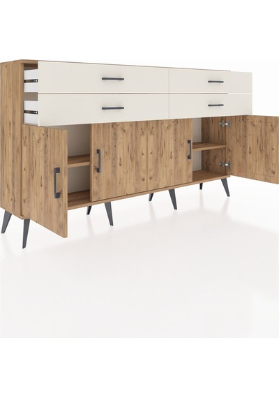 Arges Konsol 2 Raflı 4 Çekmeceli 8 Kapaklı 176x30x99 Çam-çam/ayta Çam-çam/aytaşı Arges Konsol 2 Raflı 4 Çekmeceli 8 Kapaklı 176x30x99 Çam-çam/ayta Çam-çam/aytaşı