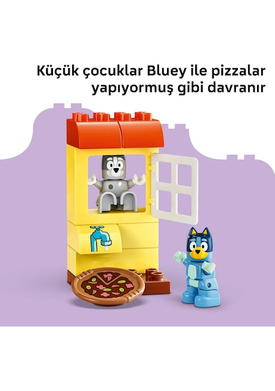 LEGO® DUPLO® Bluey Pizzacı Kızlar: Muffin ve Bluey 10469 - 2 Yaş ve Üzeri Çocuklar için Figür İçeren Oyuncak Yapım Seti (44 Parça)