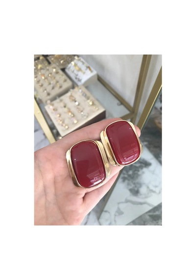 Trend Bordo Küpe