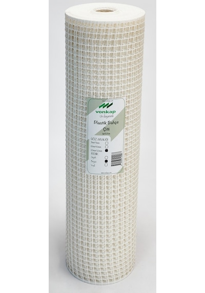 Plastik Dekoratif Bahçe Çiti (1Mtx5Mt-Beyaz)