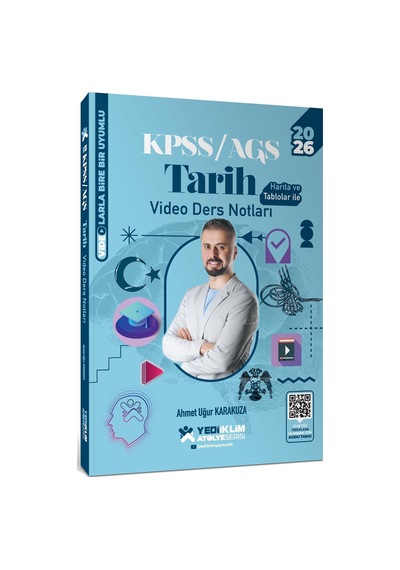 Yediiklim Yayınları 2026 Kpss Ags Atölye Serisi Kültür Tarih Video Ders Notları Sku: Smgstkf1f674f336